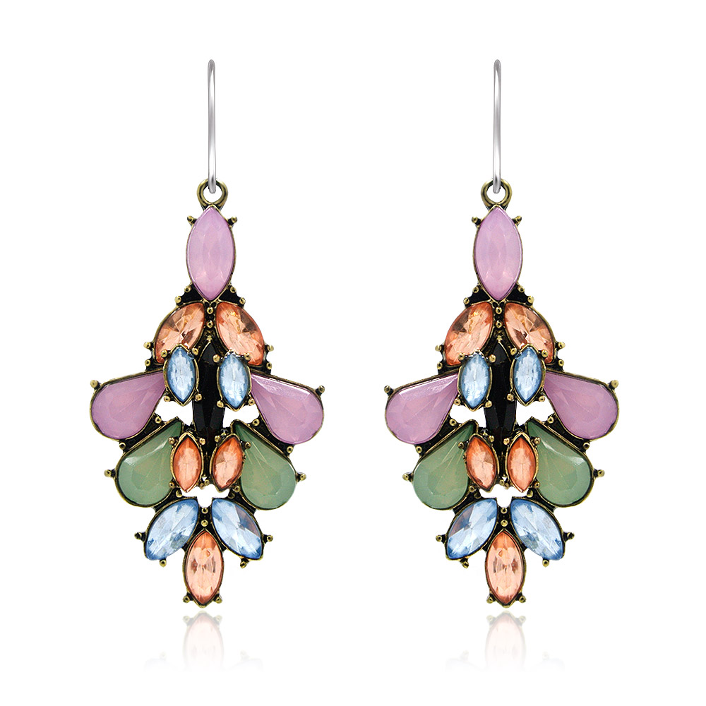 Summer Multi Color Resin Earrings